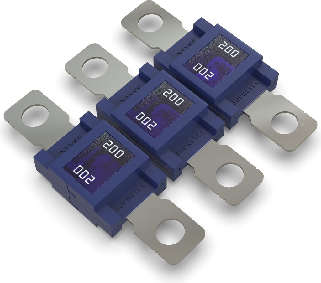3x AUPROTEC Mega Hochstromsicherung 200A Schraubsicherung blau