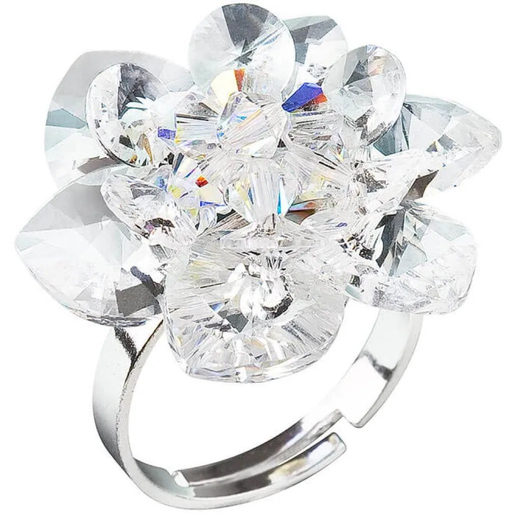Bague en cristal Lily 35012.1 - Anneau de luxe pour une main raffinée