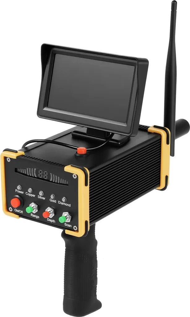 Détecteur de métaux rechargeable à écran LCD - Recherche souterraine
