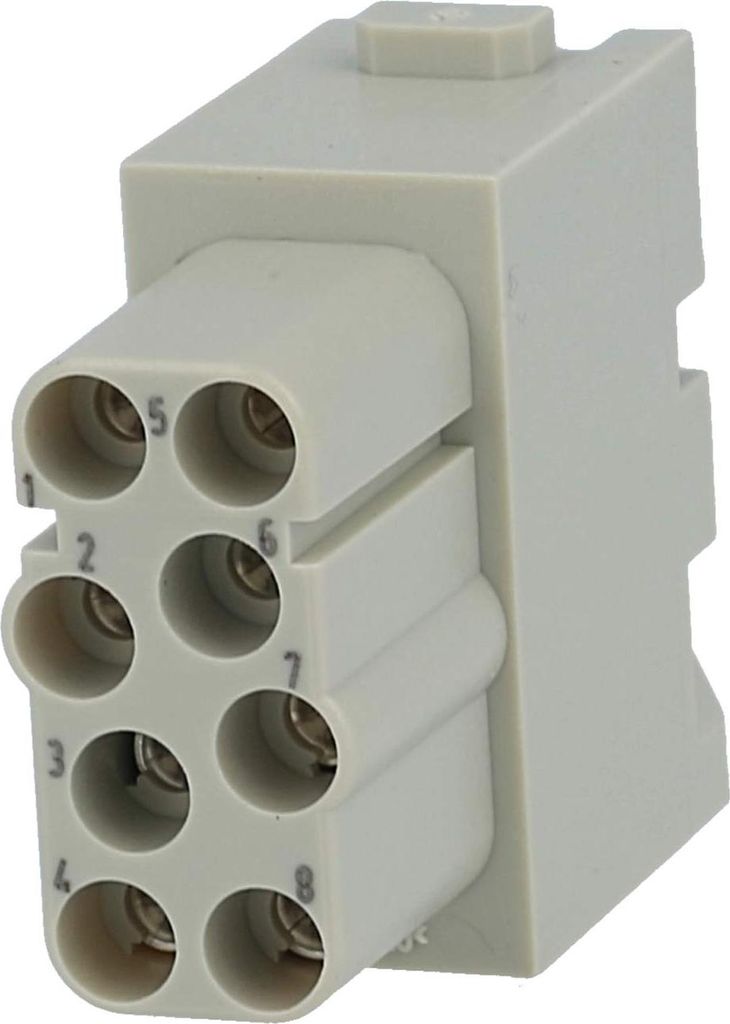 HARTING Buchseneinsatz 8-pol 09140082733 Han EE Quick Lock Modul 0,5-2,5qmm