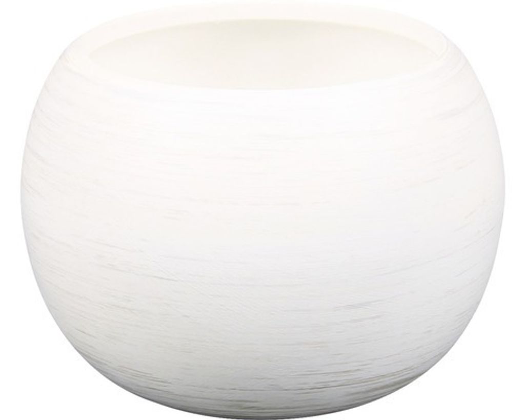 Obal na květináč keramický MANES WHITE Ø 13 cm matný bílý Obrázek produktu 