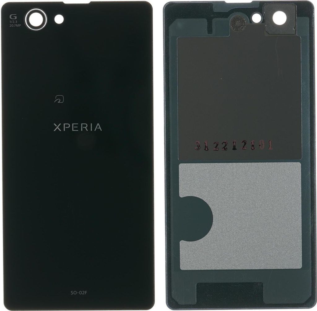 Gehäuse Rückseite für Sony Xperia Z1 compact (D5503), Schwarz