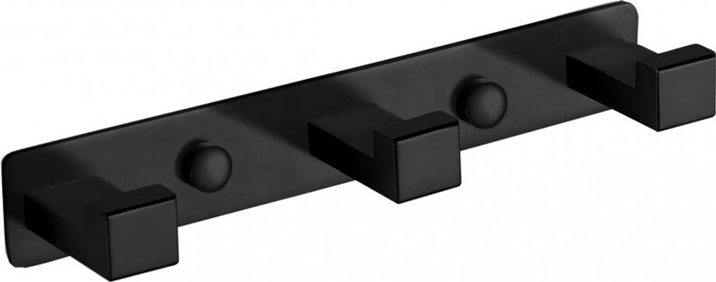 Mexen dreifach drehbarer Handtuchhaken, Schwarz - 709263-70