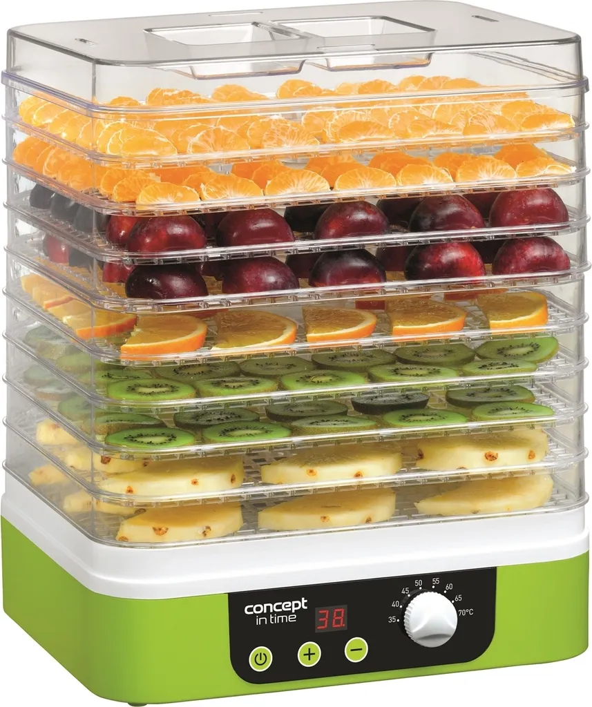 Évitez le Gaspillage avec le Déshydrateur Concept SO-1060 Vert 245 W