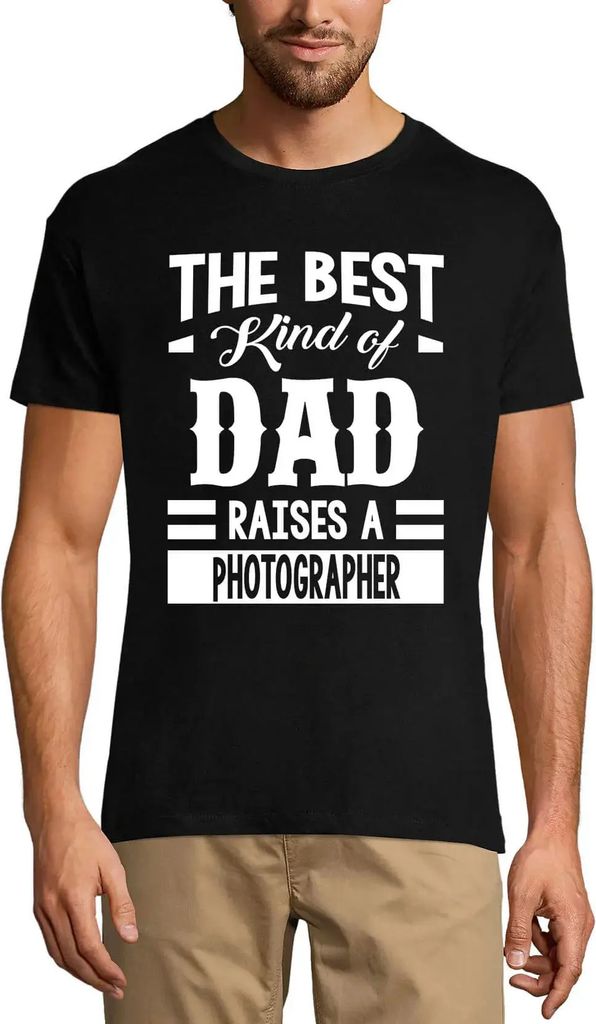 Herren Grafik T-Shirt Die beste Art von Vater erzieht einen Fotografen – The Best Kind Of Dad Raises A Photographer – Öko-Verantwortlich Vintage
