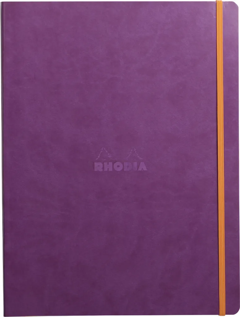 Carnet A4+ violet Rhodia Rhodiarama : écriture fluide sans bavure d'encre