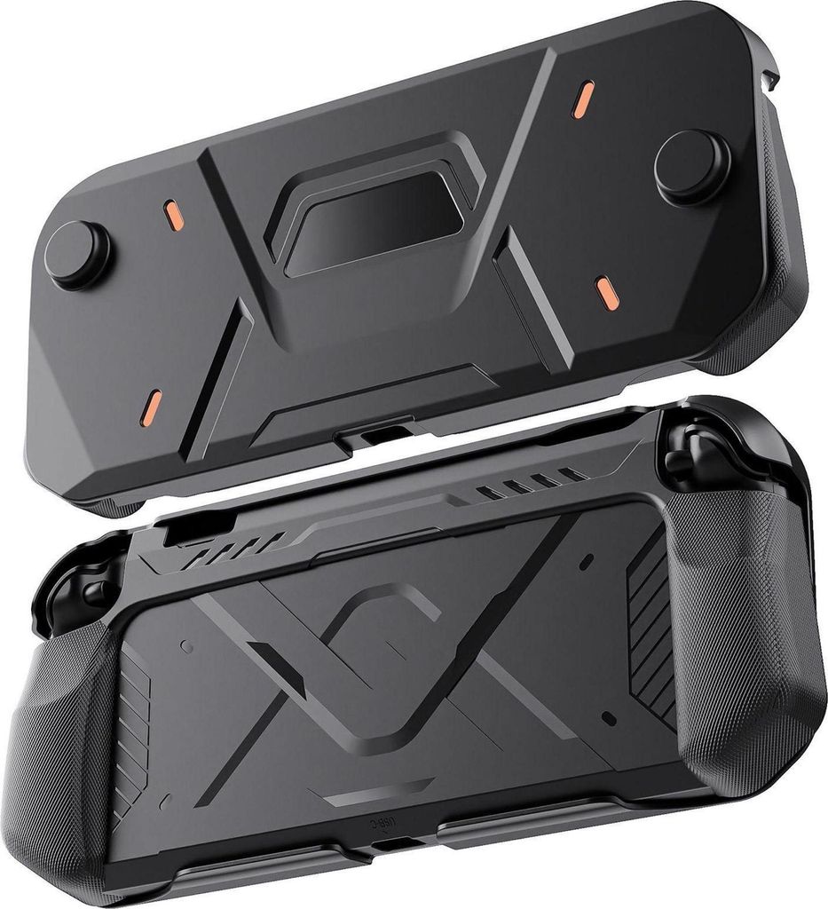 Für Nintendo Switch 2 Robustes TPU Schutzgehäuse im Mecha Design Schwarz