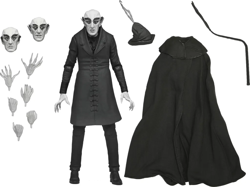 Figurine Articulée Nosferatu Count Orlok Ultimate Edition Noir et Blanc