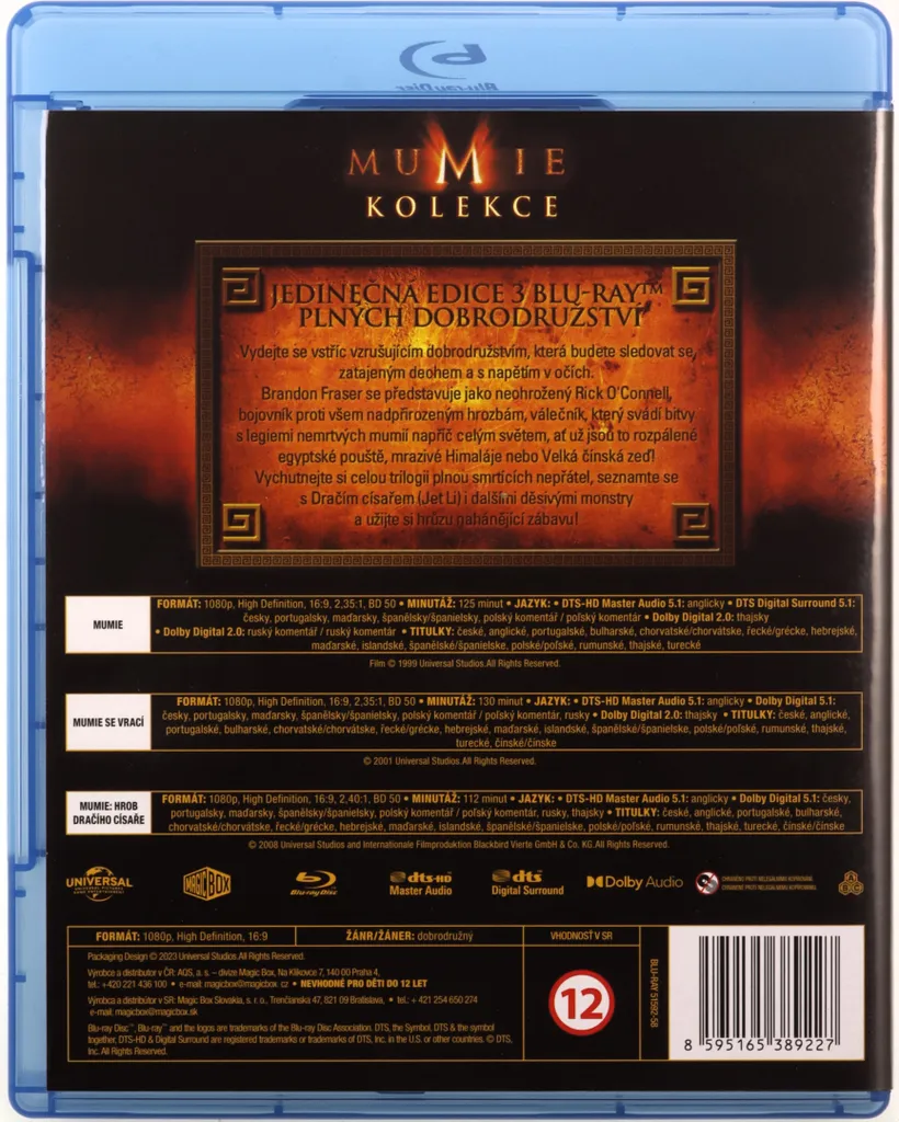 La Momie Trilogie Blu-ray en Version Originale avec Qualité Image HD - 3