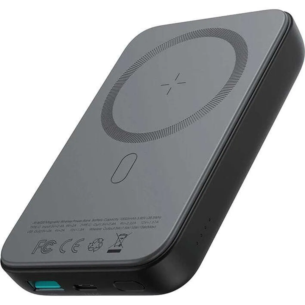Joyroom JR-W020 Mini Banque de Puissance Inductive 20W Noire de 10000mAh