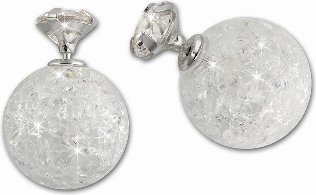SilberDream Ohrstecker Damen Silber Tribal Design Zirkonia Ohrringe SDO8514W