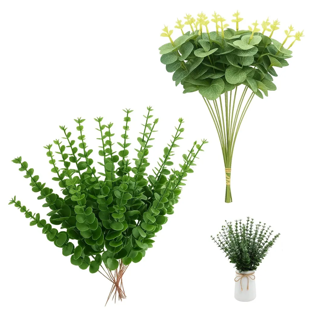 Eucalyptus Artificiel 40 Tiges : Décoration Végétale Sans Entretien