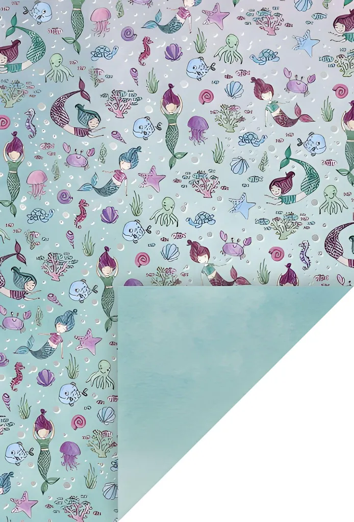 Heyda 204772727 Papier Cartonné Mermaid A4 pour Loisirs Créatifs