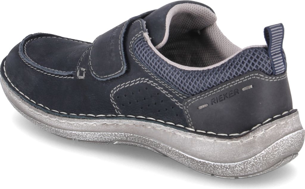 Rieker Slipper - Blau Veloursleder Größe: 41 Normal Produktbild 17