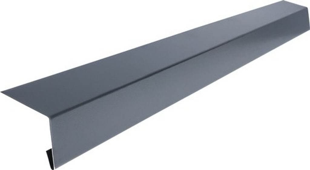 PRECIT Rinneneinhang Übergangsblech Universalzubehör Smart Anthrazitgrau RAL 7016 2000 mm x 40 mm x 35 mm x 0,5 mm