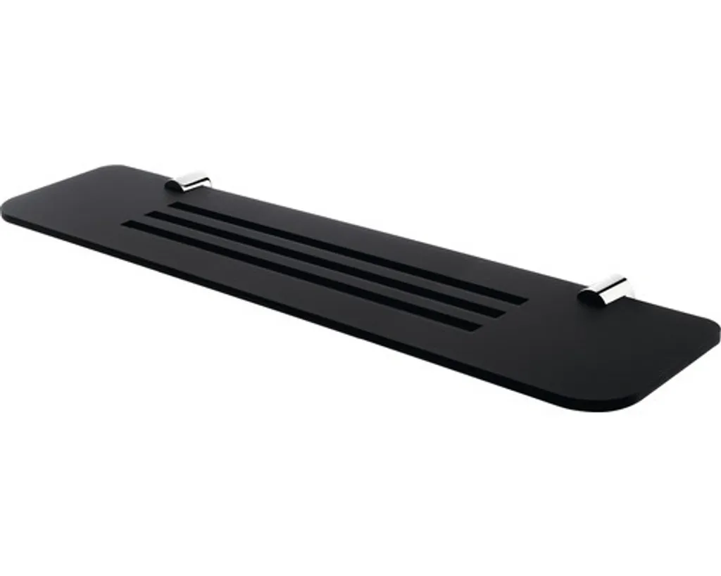 Tablette murale 600 mm plexiglas noir IXI Nimco Nava design luxueux
