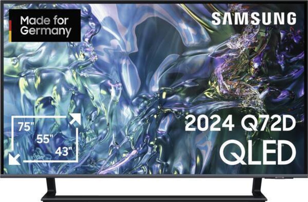 SAMSUNG GQ43Q72DAUXZG 43 Zoll 4K Ultra HD QLED TV (ähnlich wie GQ43Q70DAT)
