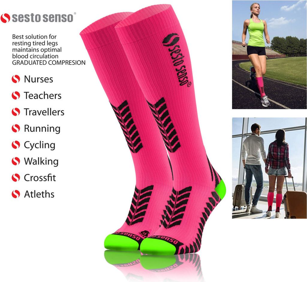 La Sportiva Sesto Senso 3 Paia Alte Calze A Compressione Sportive Donna Calzini In Spugna Uomo - Foto 11