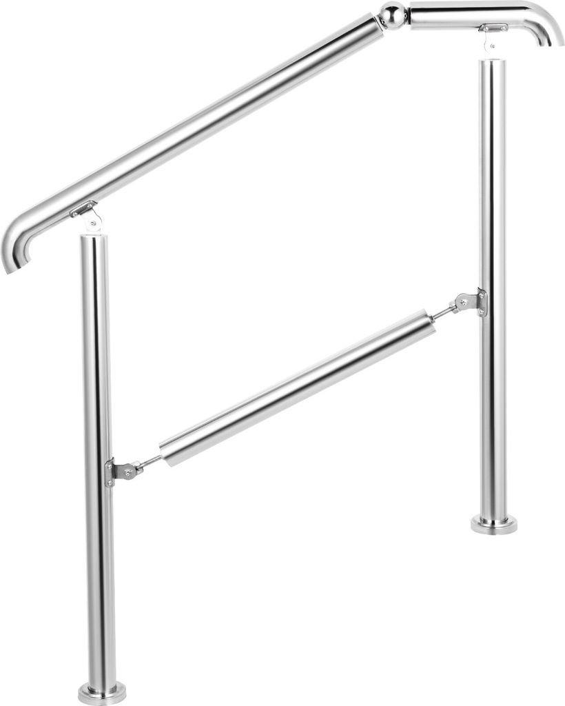 Treppengeländer 3 Stufen, Hauseingang Handlauf Edelstahl Produktbild 