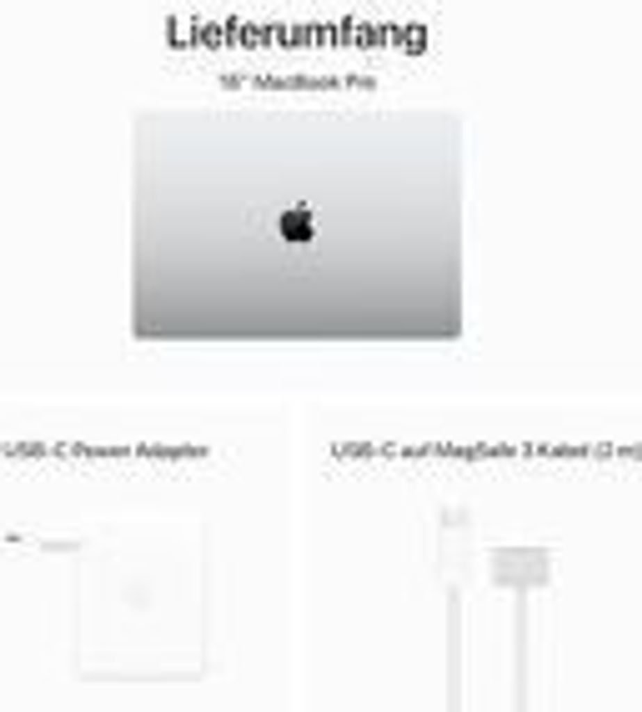 Apple MacBook Pro 16.2 512GB, silber, M3 Pro - 12 Core CPU Produktbild 7