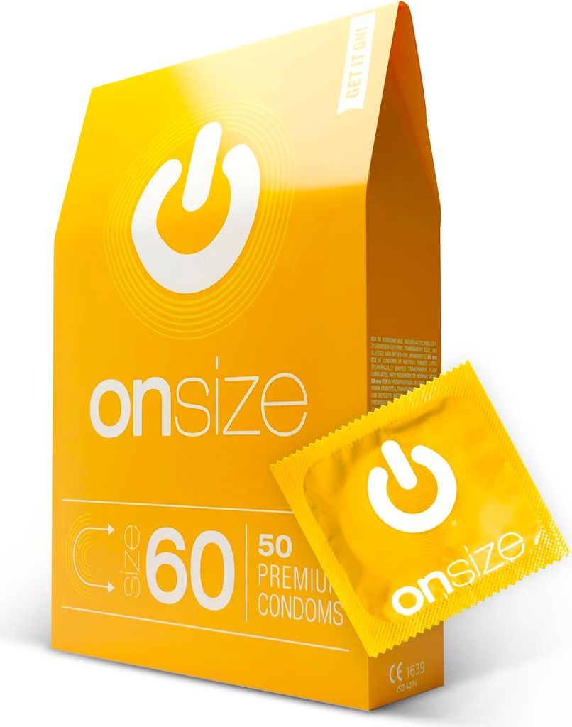 ON) Kondomy ONsize I šířka 60 mm I 50 kusů I tenká stěna Obrázek produktu 