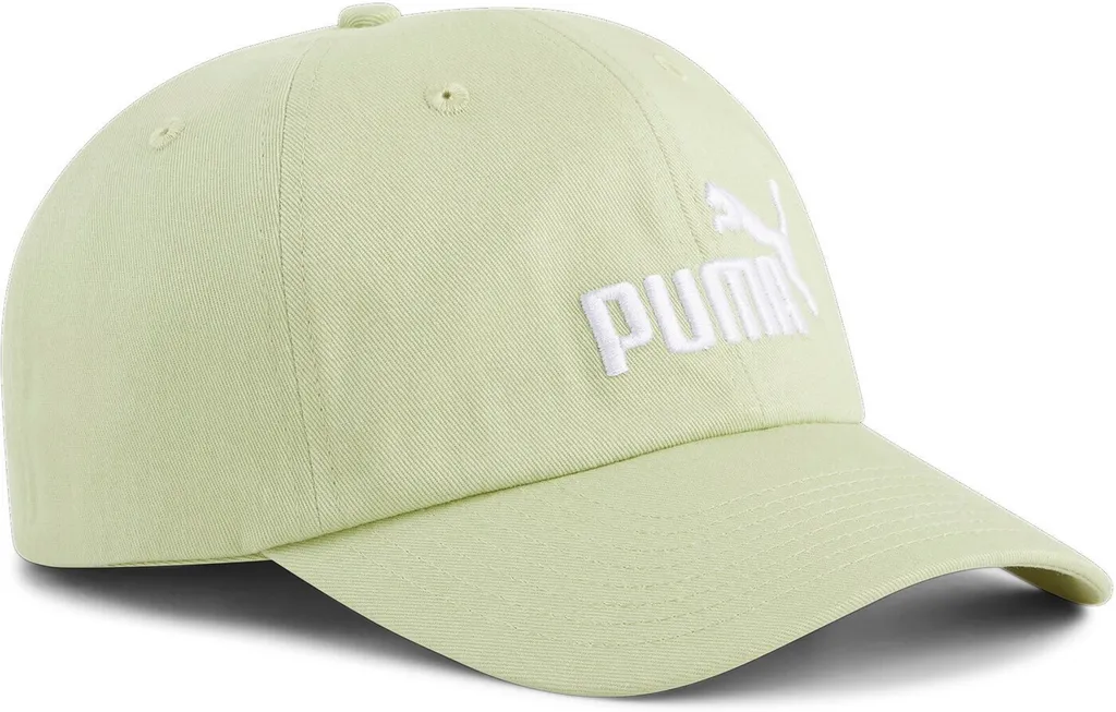 Casquette de Sport PUMA Essential No.1 Vert Clair en Coton Confort