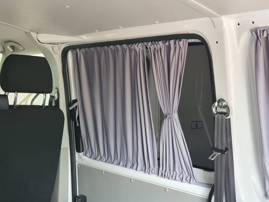 Maß Gardinen Set blickdicht für VW T5 T6 T6.1 Transporter kurz mit Heckklappe (BO-715)