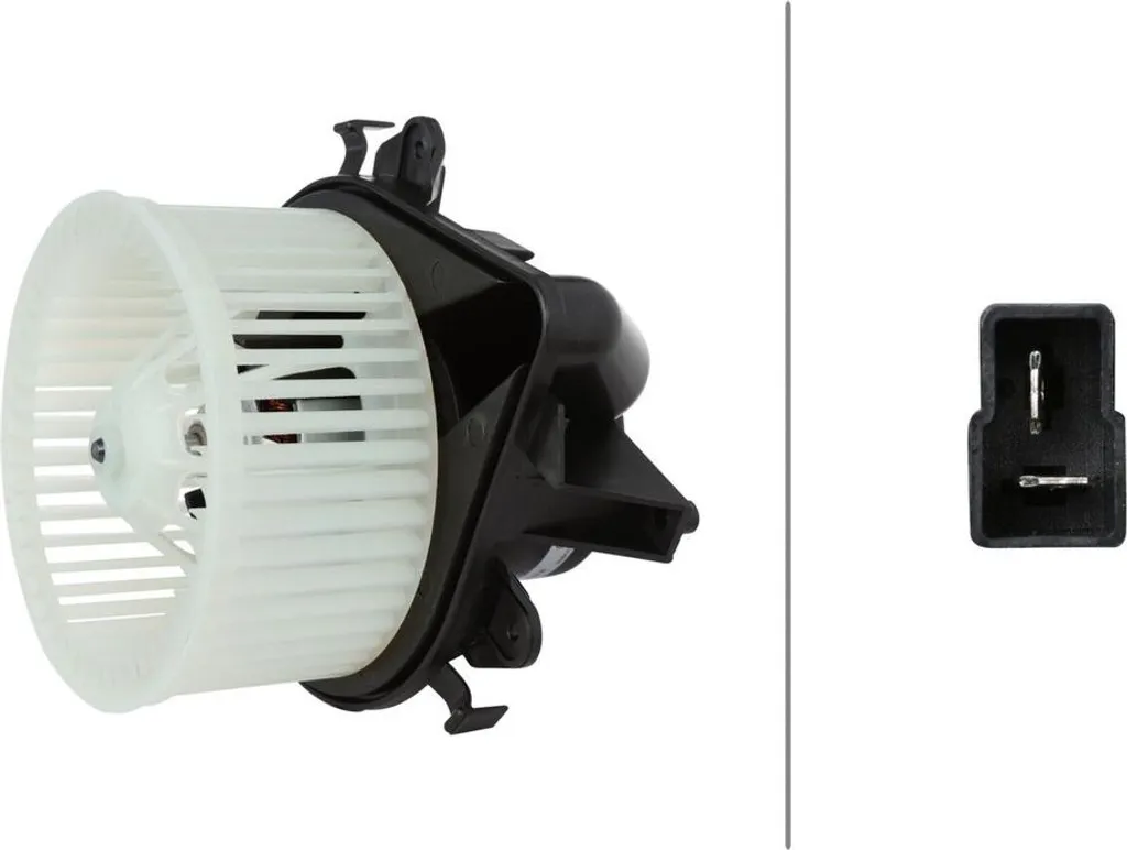 Ventilateur 12V 174W HELLA Puissant pour Chauffage FIAT PUNTO 2 Pôles