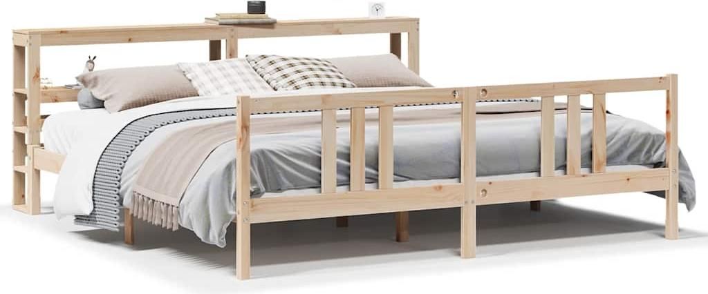 vidaXL Bettgestell mit Kopfteil ohne Matratze 180x200 cm