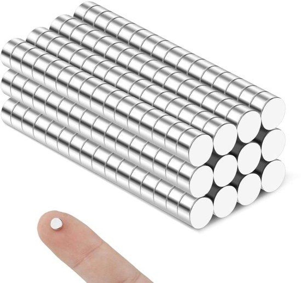 180 Stück starke runden Mini-Magneten 5x3mm, Neodymium-Magneten, kleine sterke Magneten für Kühlschrank, Magnetbrett, Whiteboard, Pinnwand, Büro