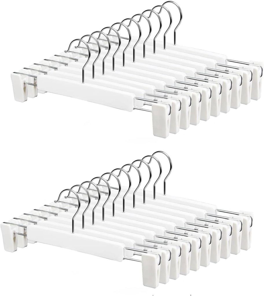 Set mit 20 Hosen- und Rockbügeln, mit 2 verstellbaren, Produktbild 