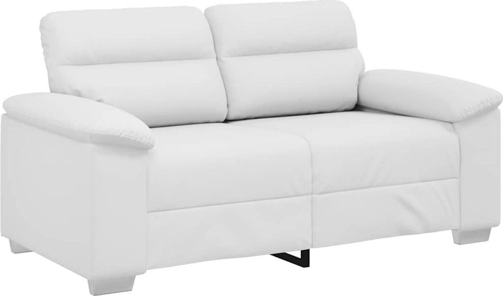 2-Sitzer-Sofa Weiß 160x81x84 cm Kunstleder