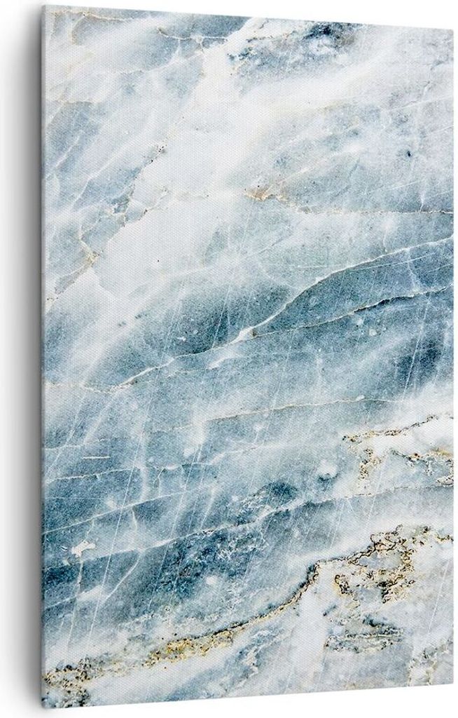 Bild auf Leinwand - Leinwandbild - Einteilig - Nachahmung Stein Marmor - 80x120cm - Wand Bild - Wanddeko - Wandbilder - Leinwanddruck - Wanddekorat...