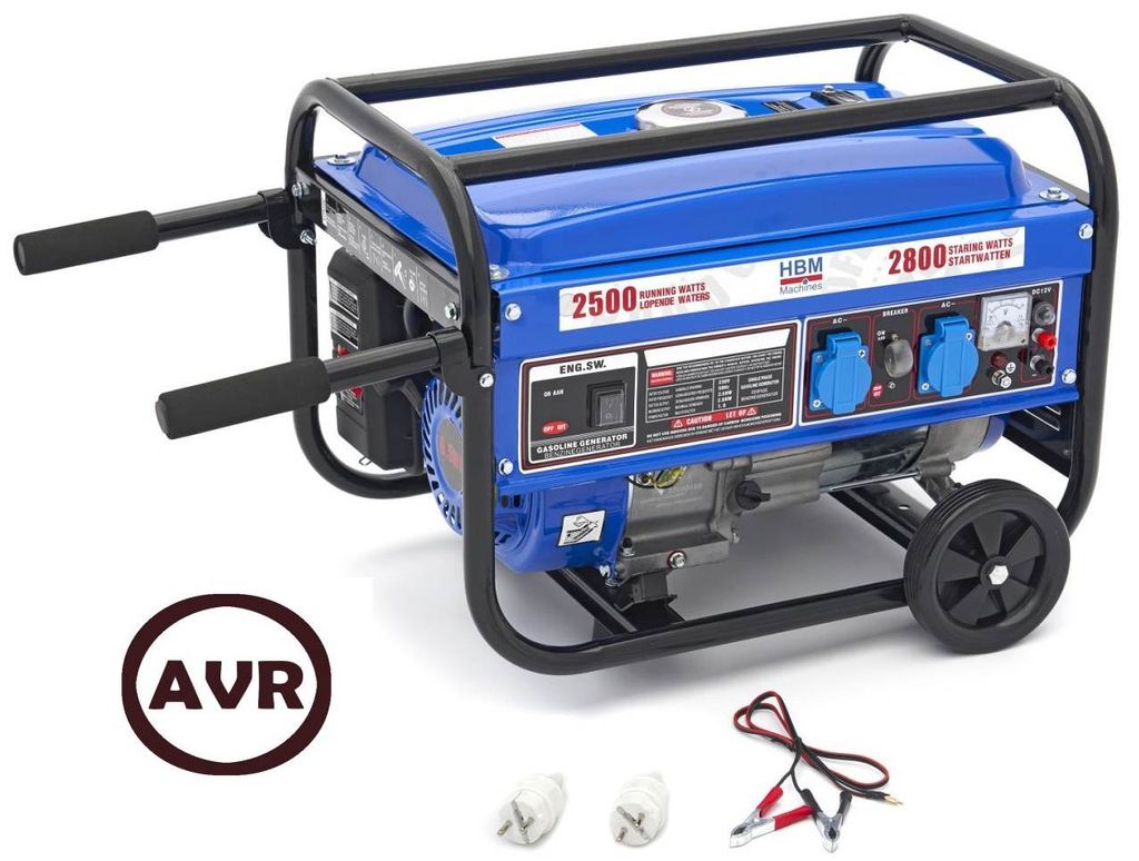 Benzin Generator AVR 2800W 2x230V Benzintank Stromgenerator Stromerzeuger Strom