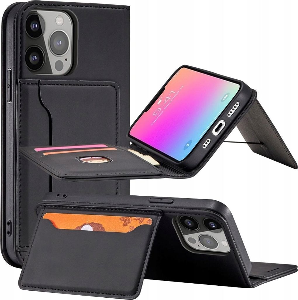 Magnetické pouzdro na karty pro Samsung Galaxy S23+ Black Obrázek produktu 