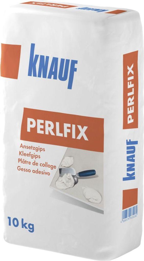 Knauf Perlfix Ansetzgips hellgrau, 10 kg Produktbild 
