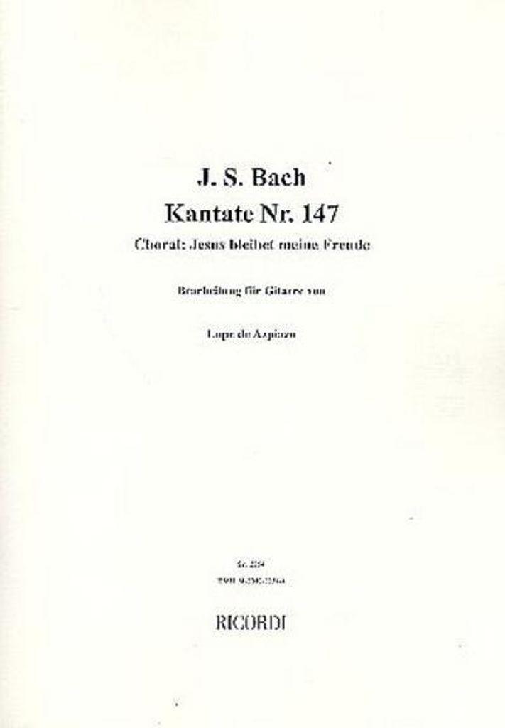 Jesu bleibet meine Freudefür Gitarre
