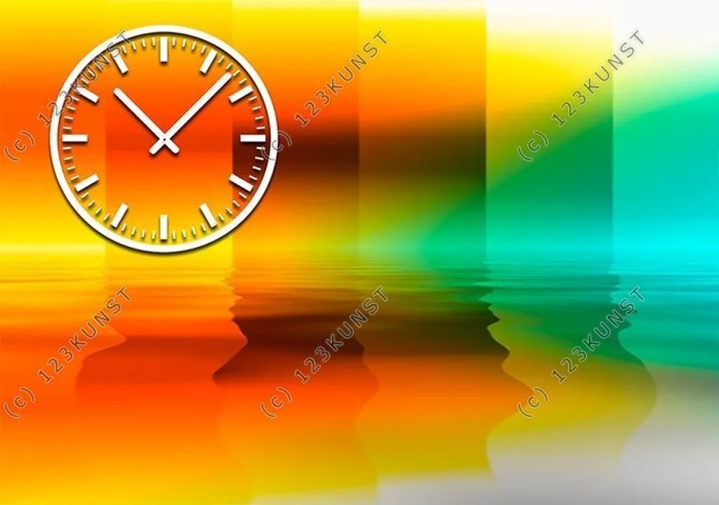 Horloge Murale de Bureau ou Salon 35x50cm Dixtime 3968 Très Lisible