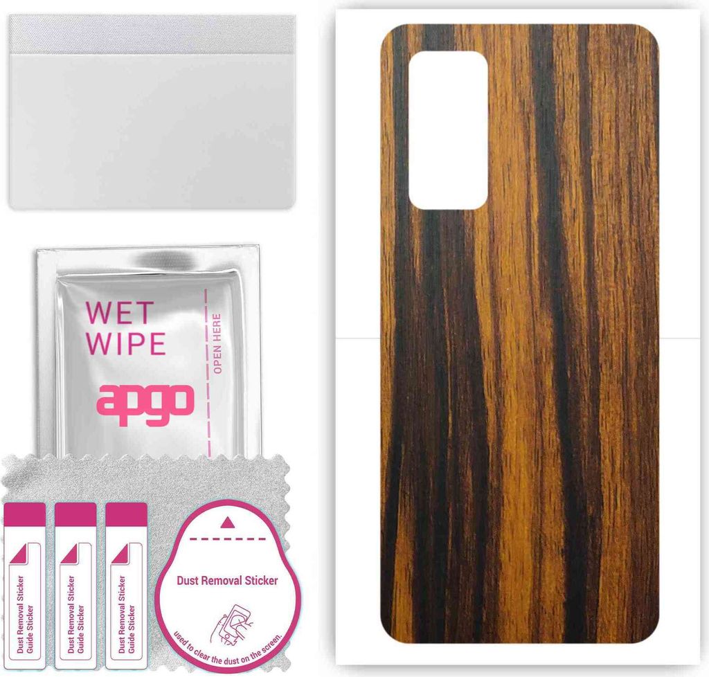 apgo Rückseite Schutzfolie, Skin, kompatibel mit Redmi K30S Ultra, Hinten Displayschutzfolie aus Vinylfolie, kratzfest, einfache Montage - Tigerwood