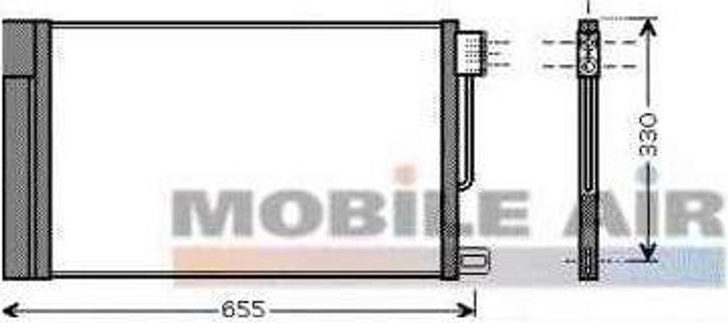 Van Wezel Klimakondensator + Trockner für Alfa Giulietta Citroen Nemo Fiat Punto Opel Corsa