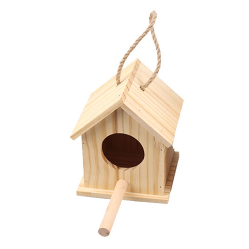 Vogelnest, geruchsneutral, großer Raum, regenfest, Sonnenschutz, glatte Oberfläche, Schutz, vielseitig verwendbar, hängendes Vogelhaus aus Holz,...