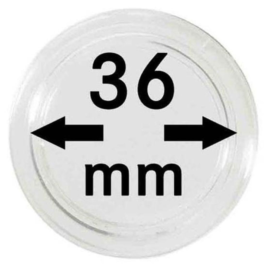 Lindner 2250036P Münzkapseln 36 mm-10er Pack Produktbild 