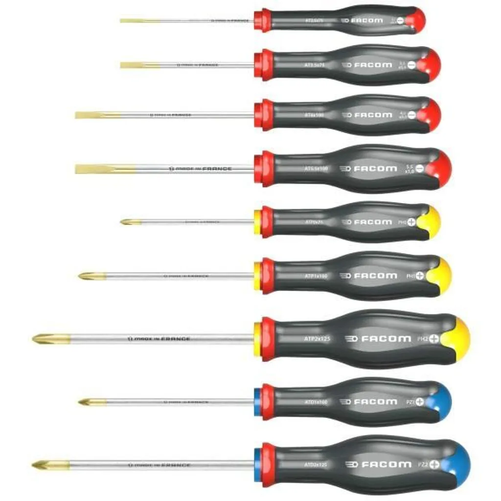 Facom AT.9PB Set Cacciaviti Protwist 9 Pezzi - Utensili Professionali