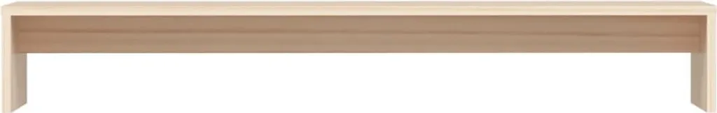 Support écran bois massif 100x27x15cm - Structure stable et design naturel - 5