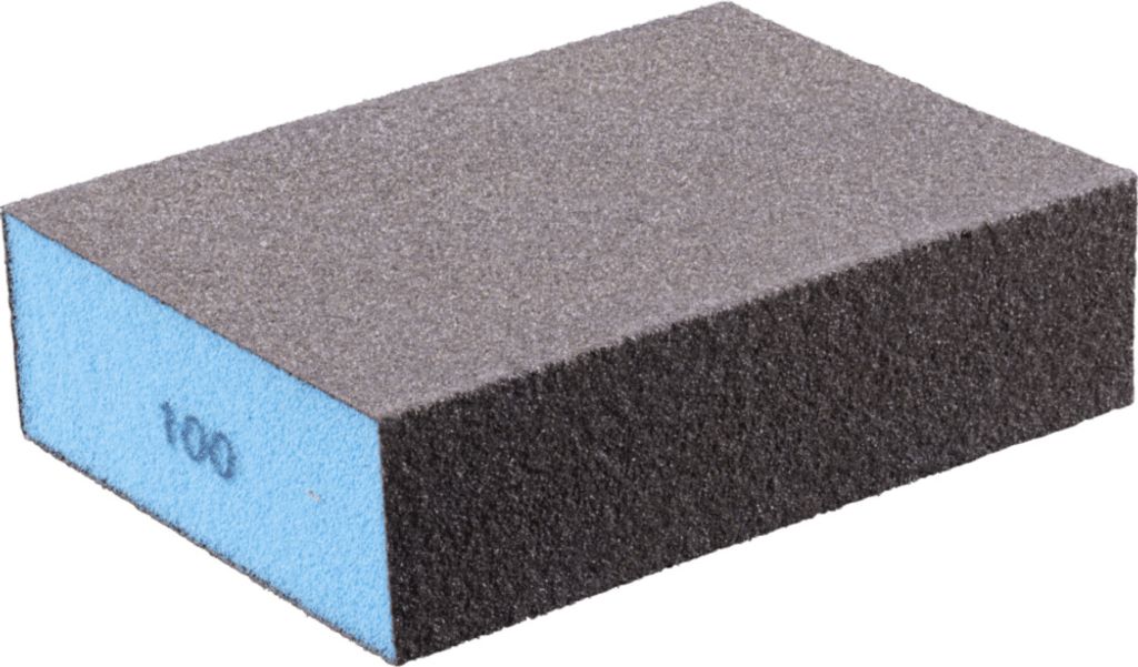 PFERD TOOLS Wasserfester Schleifschwamm 69x98x26 mm A100 vierseitig für universelle Anwendung