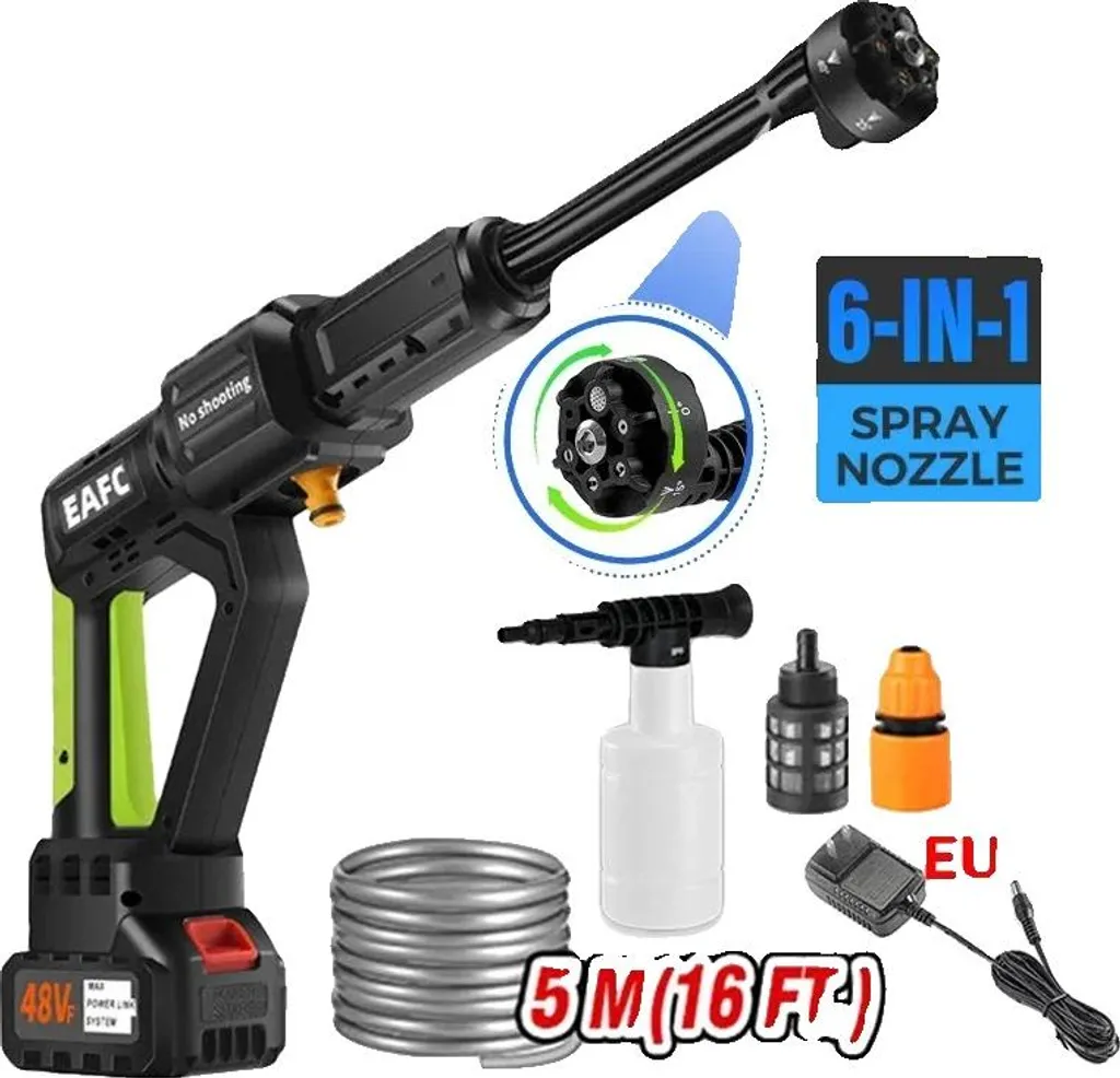 Idropulitrice Portatile 48V Premium - Tecnologia Cordless Spina UE