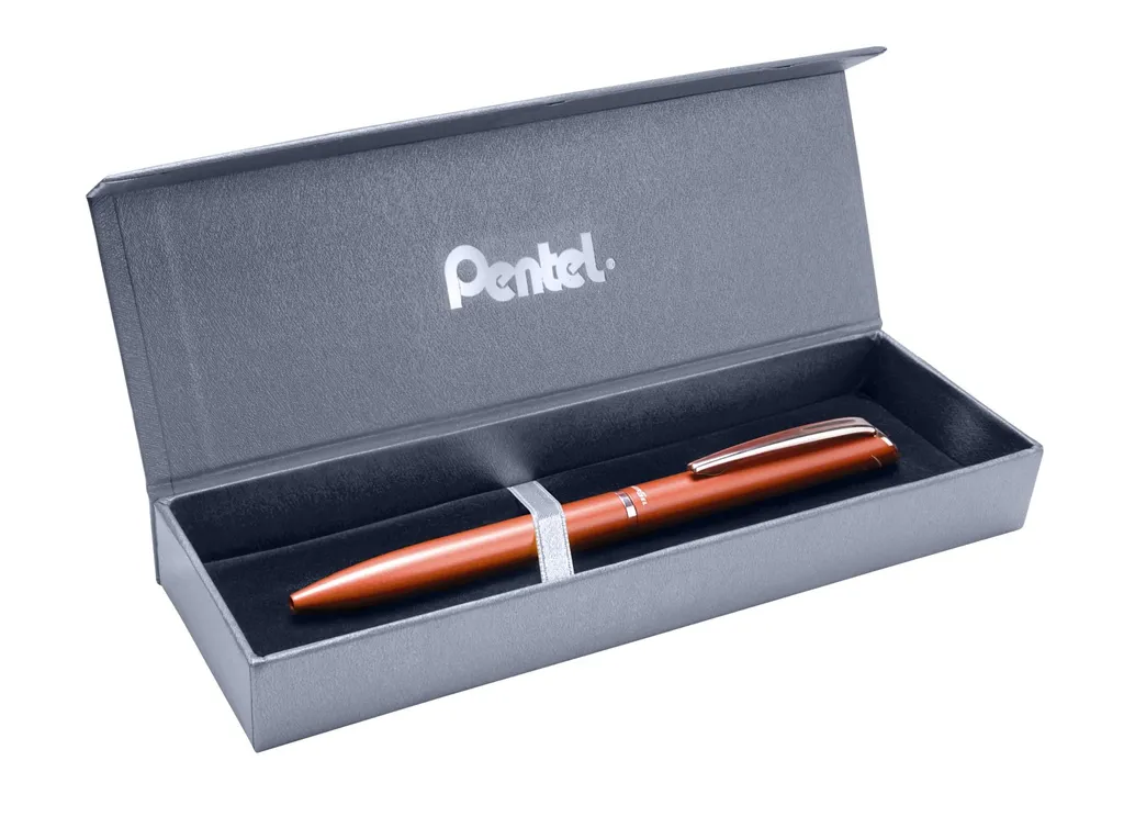 Pentel EnerGel BL2007 Roller Gel 0,7 mm avec Étui Cadeau Rouge Chic