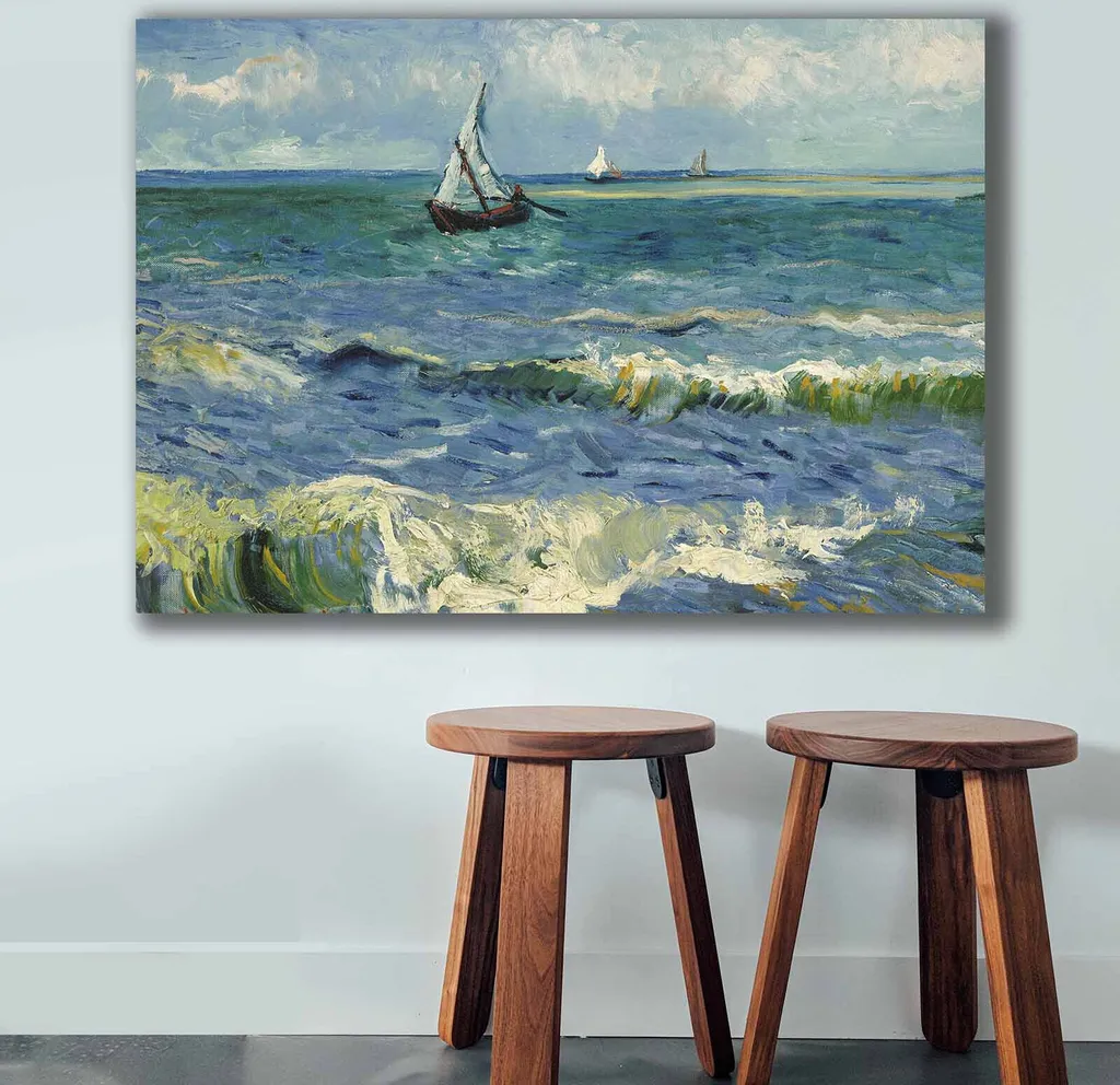 Tableau Van Gogh 100% Toile 70x100 cm Wallity VNC1183 Couleurs Vives