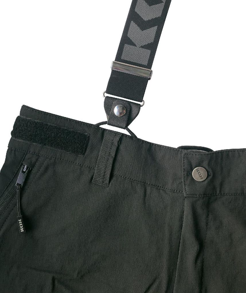 KOX Hosenträger Schwarz/Grau 120 cm Produktbild 