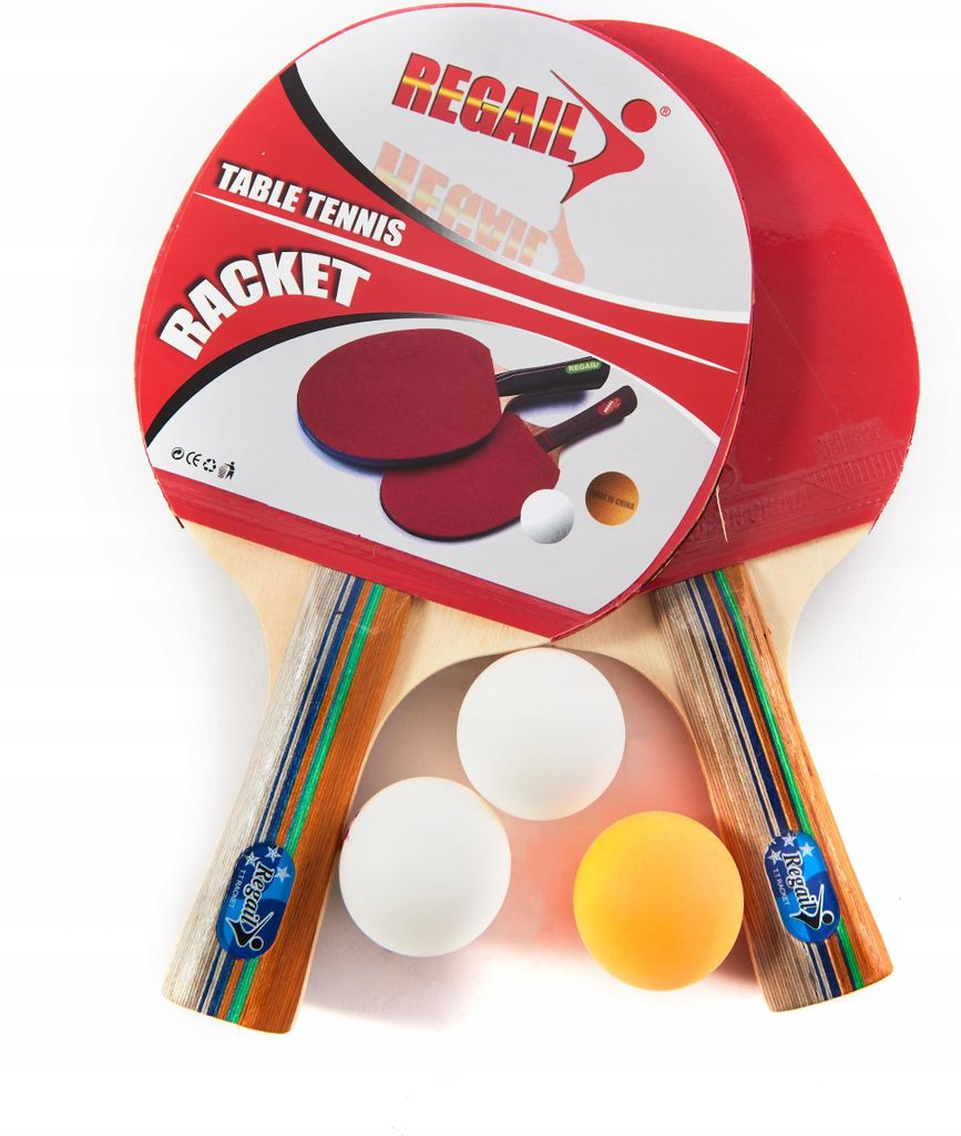 Tischtennis Set 2 Schläger 3 Bälle Ping Pong Schläger Set Hülle Hobby Spiel Freizeit